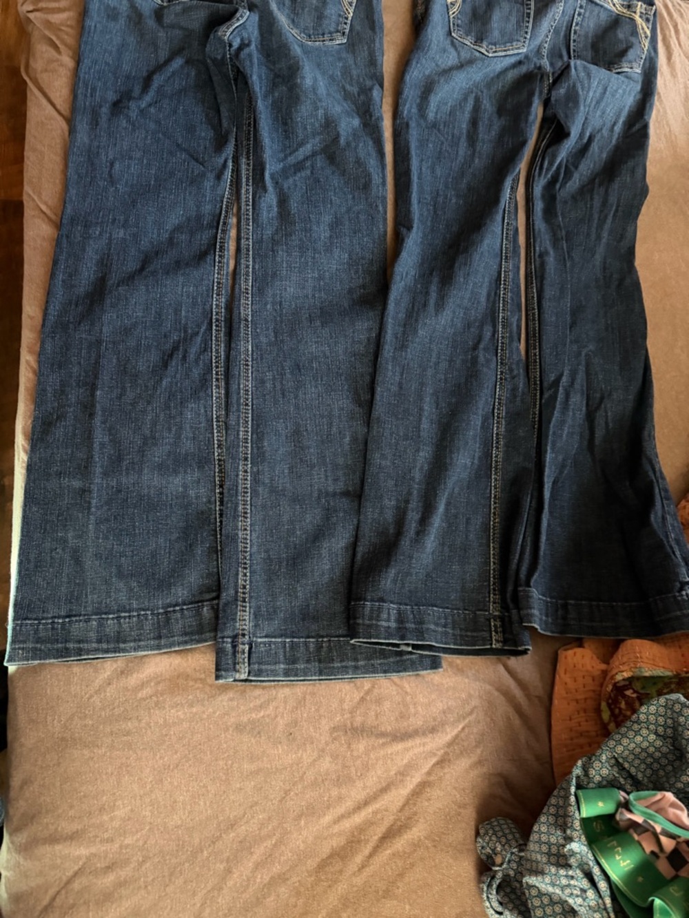 Women’s Dark Blue Flare Jeans - Classic Denim - Picture 5 of 5
